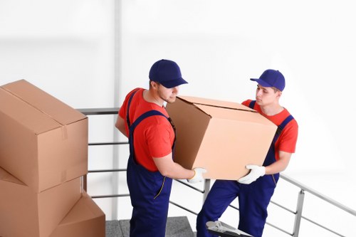Organized self-storage unit for Westkensington household items