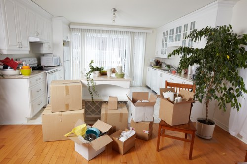 Residential moving service in Westkensington with furniture being loaded