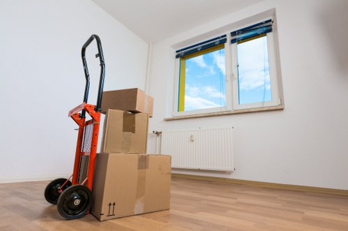 Packing boxes for a Westkensington flat move